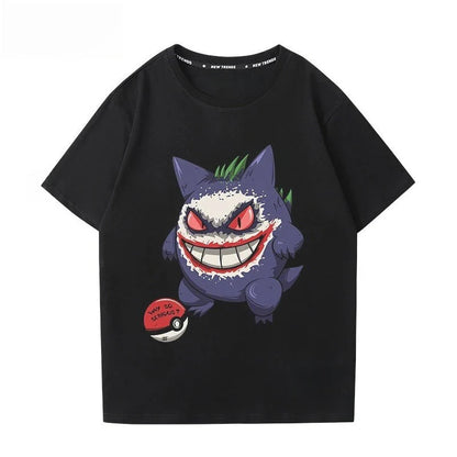 Printing Tee Pure Cotton T-shirt Men's 2026 Summer Fashion Oversize Street Casual Y2K Tops Streetwear Clothing