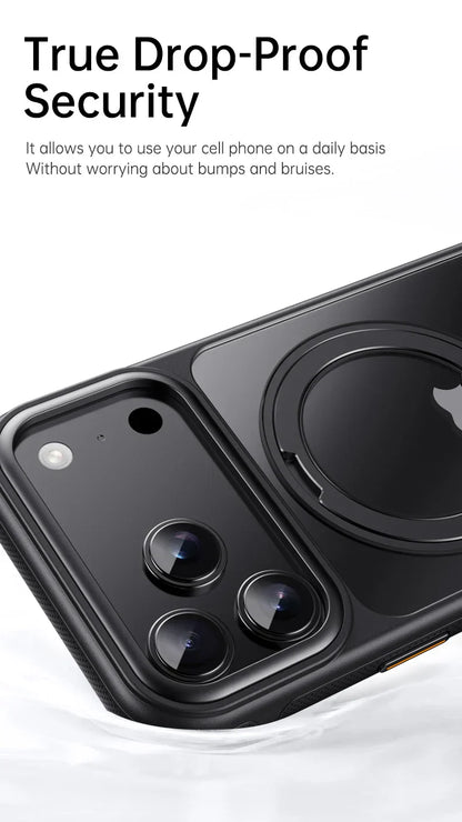 Magnetic 360 Degrees Rotating Ring Holder Case For iPhone 17 Pro Max / 17 Air