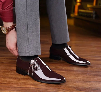 Leather Casual Social Shoe Male Official Business Gentleman New Men's Formal Shoes Footwear Suit 2025 Style Cheap Liquidation 39