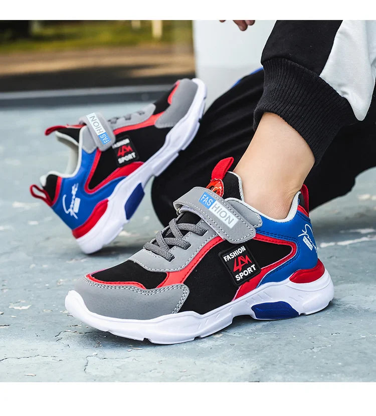 Summer Sport Kids Sneakers for Boys Breathable Mesh Running Tennis Outdoor Anti Skid Children Casual Walking Shoes