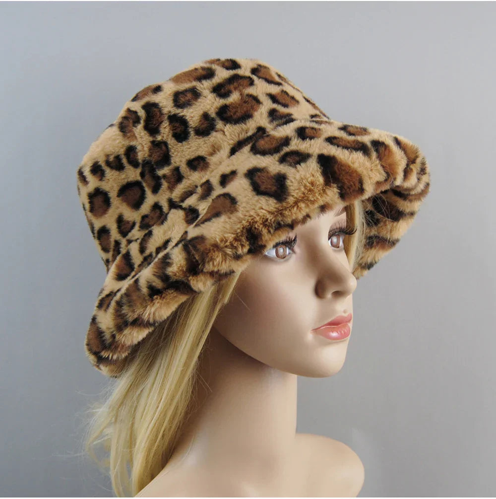 Hot Fashion Fake Rabbit Fur Hats Super Soft Women Winter Hat Cotton Lining Warm Russian Fashion Ski Beanies Plush Solid Color