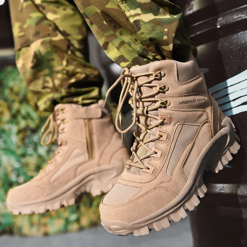New Men's Boots Tactical Shoes Outdoor Sneakers Hiking Shoes Mountaineering Walking Jogging Ankle Boots Botas Cuturno Masculinas