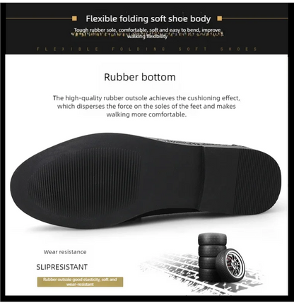 Men's plus size casual leather shoes Four Seasons new outdoor anti slip comfort walking shoes business Half support leather shoe