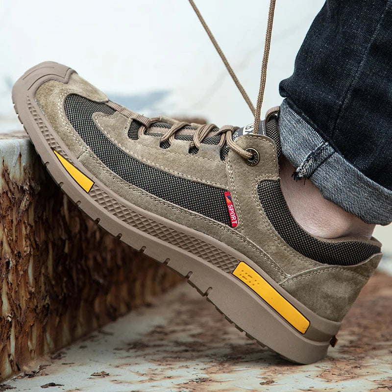 Man Safety Shoes Puncture-Proof Work Sneakers Lightweight Work Shoes Men Steel Toe Shoes Safety Boots Indestructible Shoes