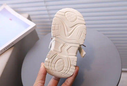 Girl Child Sport Shoe 2026 Spring Mesh Breathable Toddlers School Running Sneakers Fashion Non-slip Kids Boys Basketball Shoes
