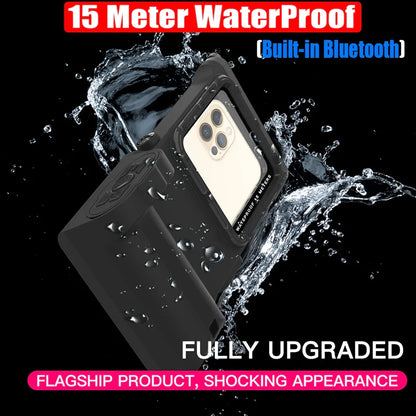 Bluetooth 30 Meter Deep Waterproof Case For iPhone 17 Air 16 15 14 13 12 Pro Max 11 Samsung Galaxy S25 S24 S23 S22 Ultra Note 20