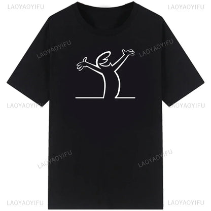La Linea The Line Osvaldo Cavandoli TV Men Women Style Streetwear Tee Fashion Cotton T Shirt Round Neck Casual Summer Camiseta