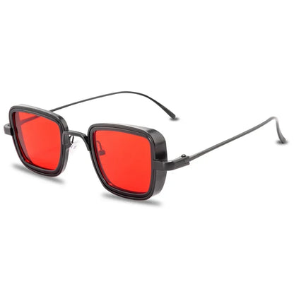 Brand Shades Men Women Sun Glasses UV400 Square Vintage Metal Steampunk Sunglasses