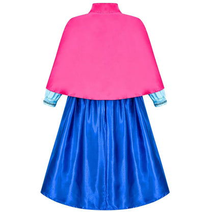 Girl Princess Dress Halloween 2026 Cosplay Party Costume Snow Queen Princess Clothes Children Outfit
