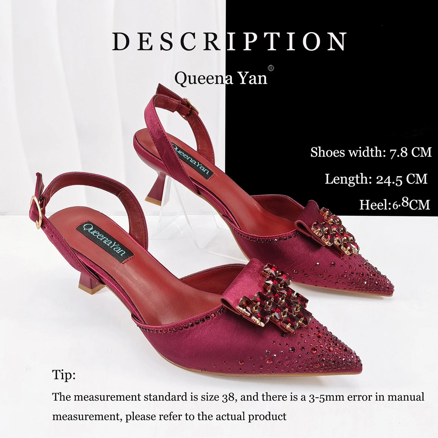 Elegant Green Handbag Medium Heel Shoe Set with Exquisite Handmade Metal Decoration Accents for Wedding & Parties