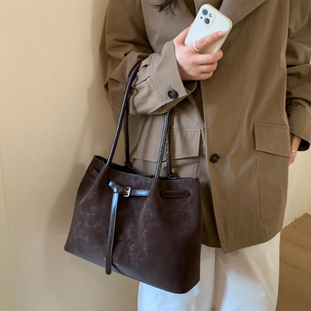 Retro Underarm Bag for Women, New Trendy Fashion, Casual Commuter Tote Bag, Large Capacity Shoulder Bag