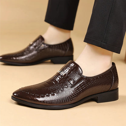 Men's Slip-On Dress Shoes Business Casual Comfortable Classical Dress Shoes for Men ﻿
