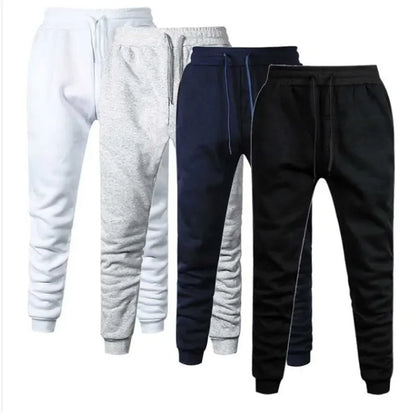 Autumn and winter Men Warm Casual Pants Fitness Sportswear Tracksuit Bottoms    Trousers Black Gyms Jogger Pants