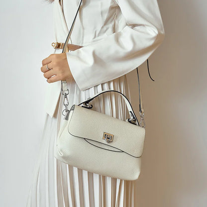 Women Genuine Leather Top-handle Bag Envelope Bags Luxury Designer Shoulder Handbag Ladies Elegant Crossbody For Ladies