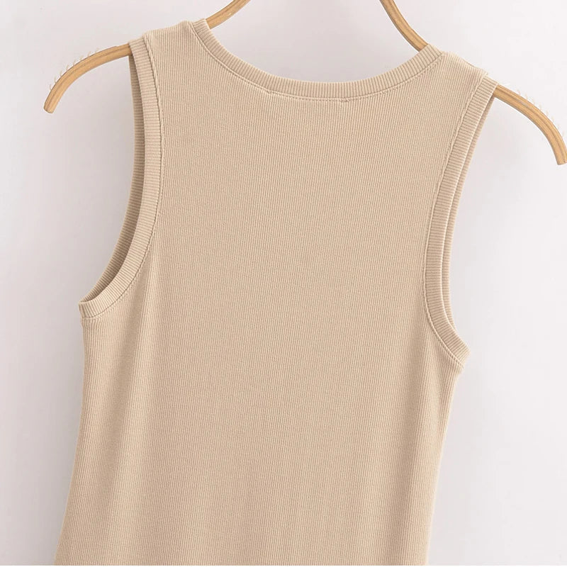 Dresses 2025 Woman Sleeveless Black Long Dress Women Bodycon Summer Solid Dresses One Pieces Midi Casual Dresses