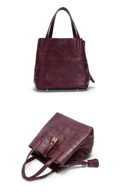 Large Capacity Handbag Luxury Brand Temperament Letter Print with Lock Design 2025 Trendy Women's Crossbody Bag
