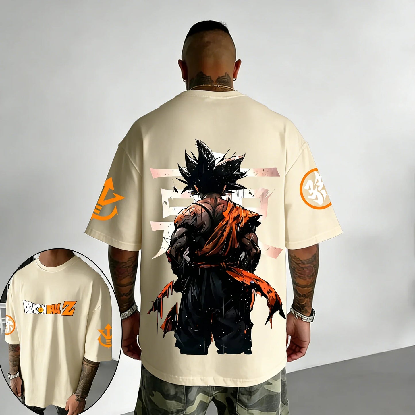 Anime Cotton T-shirt Summer New Style Co Branded Men's and Women's Street Hip Hop Loose Casual Short Sleeve Top