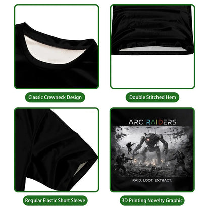 Don't Shoot ARC Raiders Graphic T-Shirt Unisex Trendy Streetwear Oversized Crew Neck Tops New Casual Men's Shirt For Gamers Gift