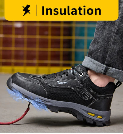 Safety shoes, anti smashing and anti stabbing work shoes, men's protective shoes, lightweight and comfortable protective boots