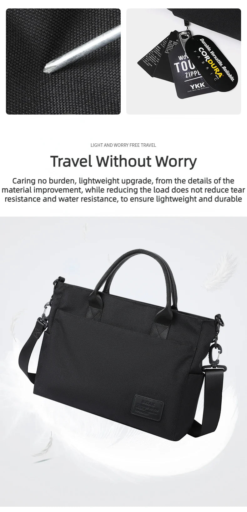 File Bag Carrying Briefcase Men's Business Bag Lawyer Office Computer Bag Horizontal Shoulder Crossbody Bag Men Bag