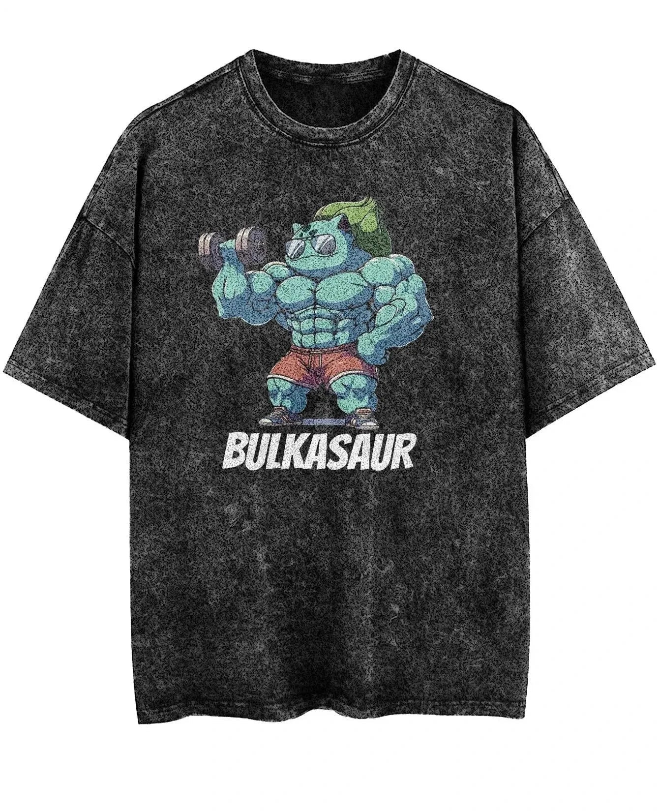 Washed T-shirt Gym Exercise FitnessMen's and Women's Pure Cotton Short-sleeved Casual Clothing