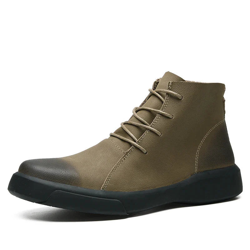 Winter Men Boots High Quanlity Warm Leather Mens Ankle Boots Male Waterproof with Fur Snow Boots Casual Shoes for Men Botas