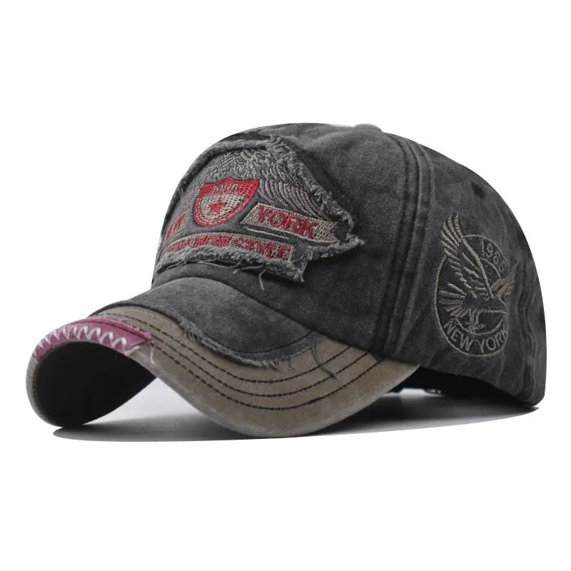 Baseball Cap Men's Fashion Embroidered Pentagram Letter Caps Men Casual Cotton Designer Hip Hop Hat Snapback