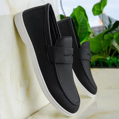 New British style breathable men's loafers fashion youth casual single shoes driving shoes