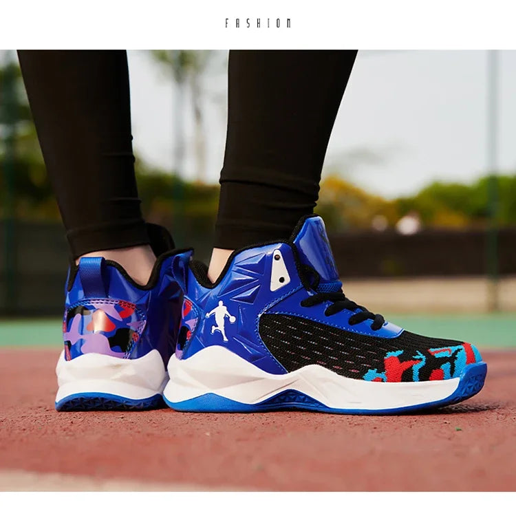 2024 New Children's Basketball Shoes for Boys Non-slip Kids Sport Shoes Wear-resistant Outdoor Kids Girls Sneakers Trainers
