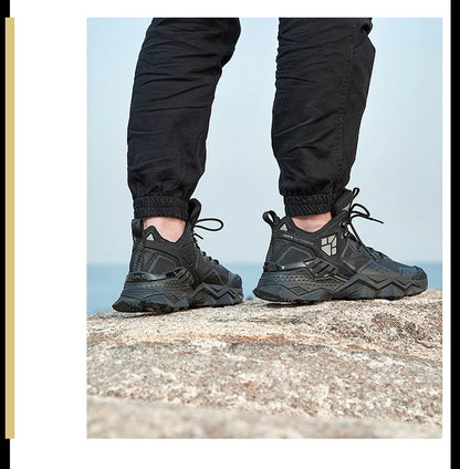Men  Waterproof Hiking Shoes Breathable Hiking Boots Outdoor Trekking Boots Sports Sneakers Tactical Shoes