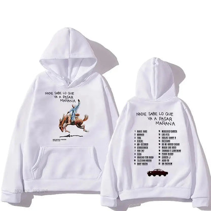 Hoodies Men/Women Clothing Sudaderas Album Nadie Sabe Lo Que Va Pasar Manana Sweatshirts Long Sleeve Autumn Hoody