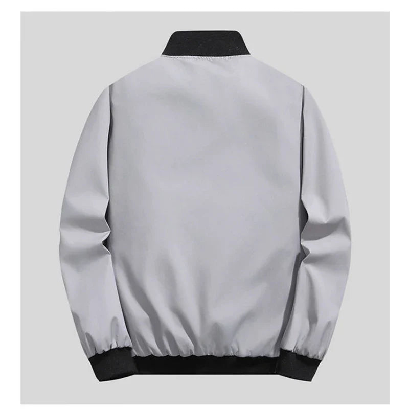 Man Leisure Jacket New Spring Autumn Solid Color And Comfortable Zipper Style Fashion Windproof Jacket