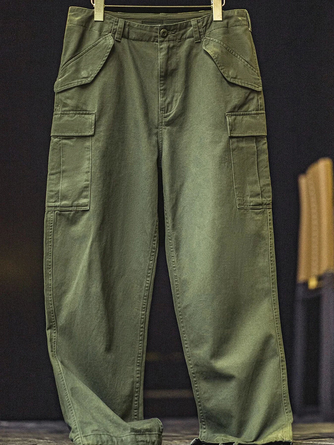 Vintage M51 multi-pocket tactical pants, men's pure cotton cargo pants, outdoor casual long pants for spring, autumn and winter