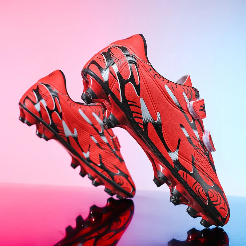 New Men Kids Football Boots Ultralight Boys Professional Soccer Shoes Cleats Non-Slip Match Grass Training Shoes Drop Shipping