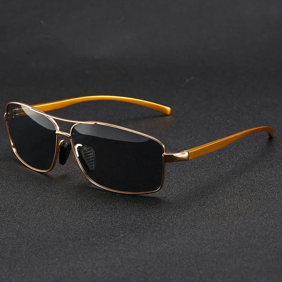 Fashion Photochromic Polarized Sunglasses Men Women Vintage Square Sun Glasses Man Brand Designer Driving Fishing UV400 Eyewear