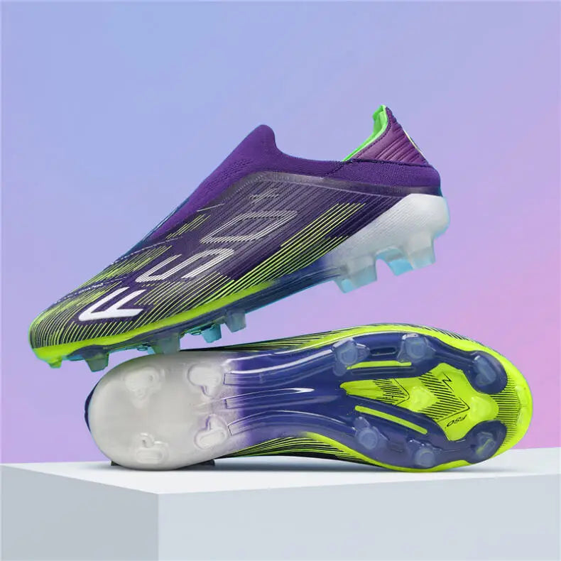 Men's High-Quality Non-Slip Football Boots High-Top Soccer Shoes Grass Cleats Futsal Sneakers for Indoor And Outdoor Matches