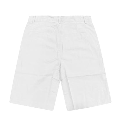 2025 Summer Cotton Linen Shorts for Men Solid Casual Button Pocket Beach Shorts Men's Comfortable Simple Vacation Leiture Pants