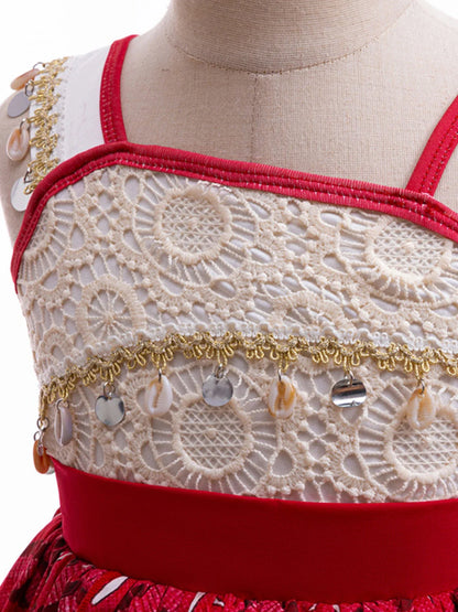 2024 Novo Filme Moana 2 Vestido Meninas Festa de Halloween Fantasia de Aventura Princesa para Menina Roupas Chiques Infantil Roupa Vaiana Muababy