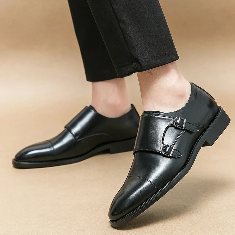 Men's Dress Shoes Classic Wedding Formal Oxford Leather Shoes Men Gentleman Casual Business Social Shoes Man Office Leather Shoe