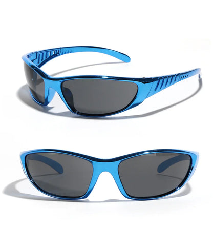 Silver Sunglasses Color Hollowed Out Future Sense Of Technology Hot Girls Net Red Sunglasses Women Sunglasses Trendy Men