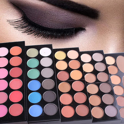 Makeup Case Set Kit-Ultimate Color Combination-Holiday Gift Set Cosmetic Eye Shadow Lip Gloss Blush Brow Combo Palette