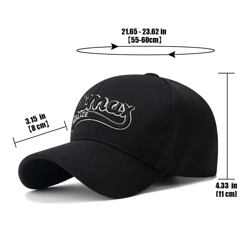 Large Head Circumference High Quality 3D Letter Embroidery Hardtop Baseball Cap Fashion Outdoor Casual Sport Sun Hat Trucker Hat