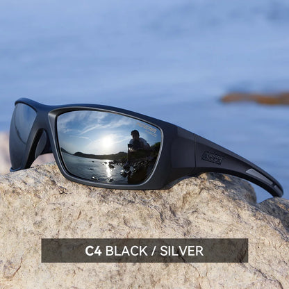 Outdoor Sports Polarized Sunglasses Men's Fishing TR90 Frame UV Protection Lens Shield Sun Glasses Women Eyewear with Box