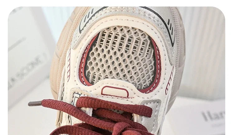 Children Sports Shoes Spring Autumn Mesh Breathable Causal Training Sneakers for Boys Girls Classic Kids School Basketball Shoes