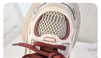Children Sports Shoes Spring Autumn Mesh Breathable Causal Training Sneakers for Boys Girls Classic Kids School Basketball Shoes