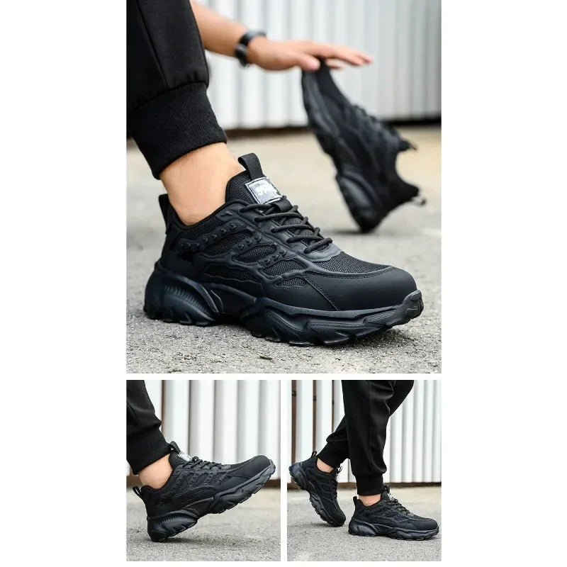 Steel Toe Cap Lightweight and Comfortable Safety Shoes for Men and Women Steel Toe Anti Puncture Comfortable and Safe Work Shoes