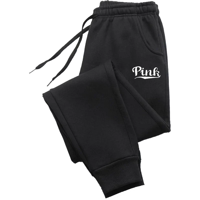 Pink Print Pants Women's Sports Pants