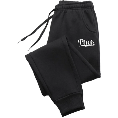 Pink Print Pants Women's Sports Pants
