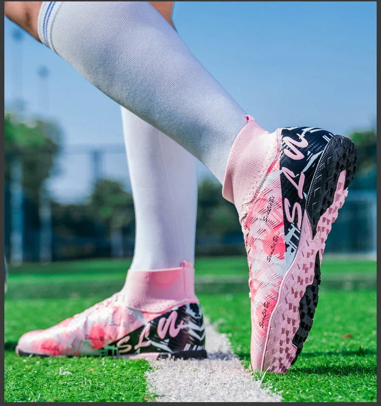 Size 34-46 Men FG/TF Football Boots Futsal Professional Unisex Kids Soccer Shoes Training Outdoor Boys Football Shoes Sneakers