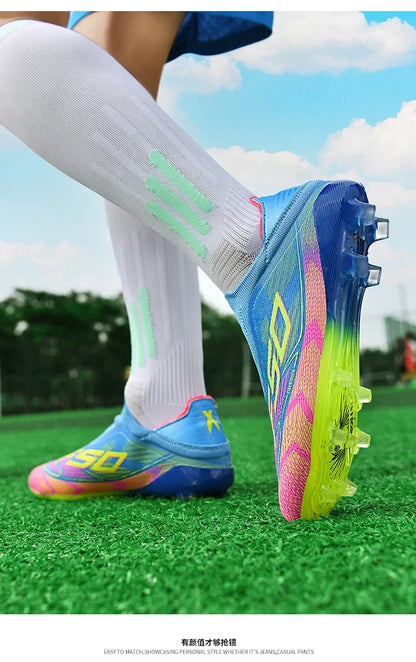 Men Soccer Shoes Society FG/TF Professional Original Women Football Boots Cleats Grass Outdoor Training Unisex Non Slip Sports